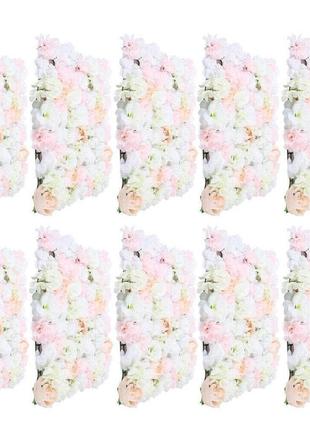 40 * 60 см 10x штучна квіткова стіна стіна троянди, сад весільна прикраса штучна квіткова дошка