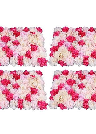 4x штучна квіткова стіна шовкова квітка штучна квіткова панель для прикраси саду весілля