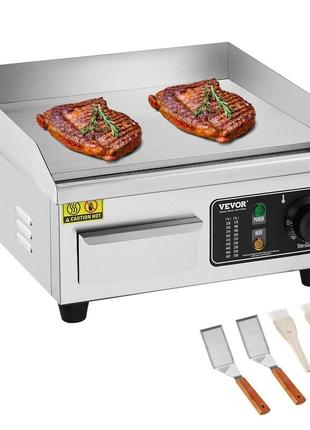 Vevor комерційна електрична гриль-плита 2000 вт для робочої поверхні, плоска 10 мм