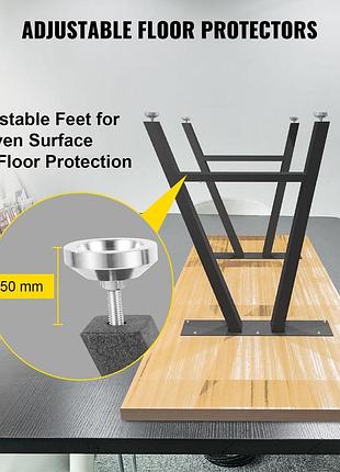 Vevor 2 шт каркас столу сталь ніжки столу 71,1х45 см опори столу 363 кг...