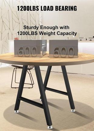 Vevor 2 шт каркас столу сталь ніжки столу 71,1х45 см опори столу 363 кг...