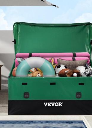 Vevor 660l відкритий ящик для зберігання 155x63x75cm промислового рівня pe брезентовий садовий ящик