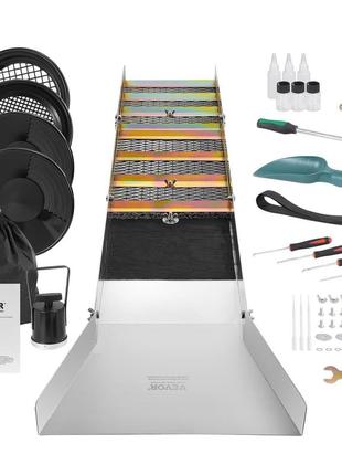 Vevor каструля для видобутку золота каструля для видобутку золота набір 22,86 х 127 см алюмінієва каструля для