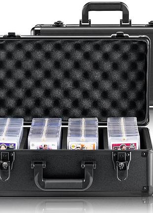 Коробка для зберігання карток vevor 96 psa, 4 слоти, футляр для спортивних карток