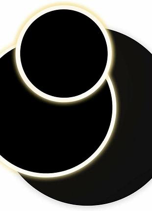 Тришаровий круглий світлодіодний настінний світильник на відкритому повітрі скляний балкон патіо 350 кутовий