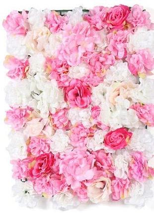 20 шт 60x40см штучні diy квіткові настінні панелі декор троянди квіткові панелі для фонового весілля