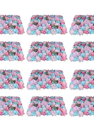 12 шт. штучна квіткова стіна шовкова квітка фон diy весільна вулиця троянда стіна