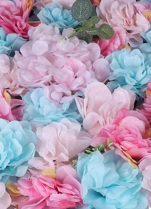 12 шт. штучна квіткова стіна шовкова квітка фон diy весільна вулиця троянда стіна