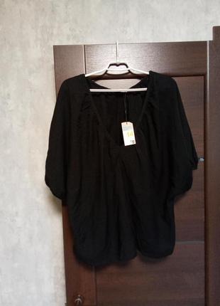 Брендовая новая красивая вискозная блуза р.14-16.4 фото