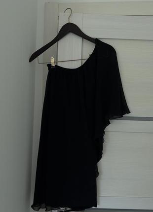 Платье короткое коктейльное черная united colors of benetton2 фото