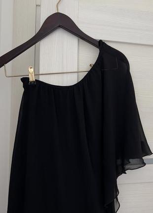 Платье короткое коктейльное черная united colors of benetton3 фото
