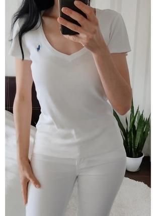 Базовая белая футболка ralph lauren2 фото