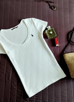 Базовая белая футболка ralph lauren4 фото