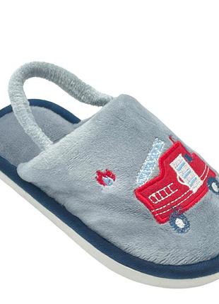 Тапочки домашние для мальчиков deshman hc9800p/26 серый 26 размер