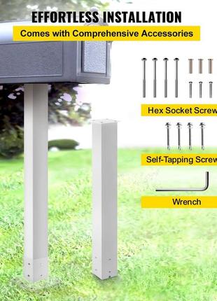 Поштова скринька vevor post 43 - сталь з порошковим покриттям для зовнішнього використання