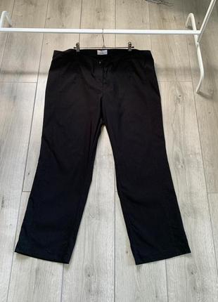 Черные брюки вискоза брюки батал летние идеальны для комфорта и стиля1 фото