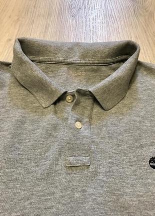 Поло сорочка футболка сіра 100% бавовна бренд timberland