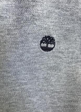 Поло рубашка футболка серая 100% хлопок бренд timberland7 фото
