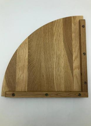 Кутова дерев'яна заокруглена полиця. кутова дерев'яна заокруглена полиця