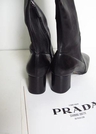 Шкіряні чоботи prada 💣5 фото