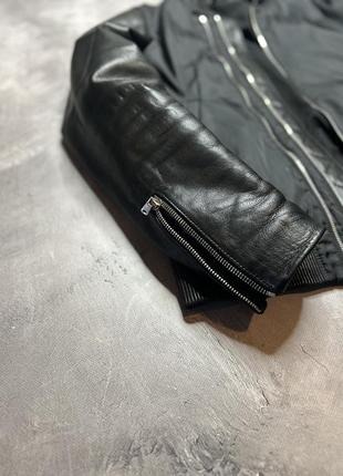 Бомбер the kooples leather nylon jacket8 фото