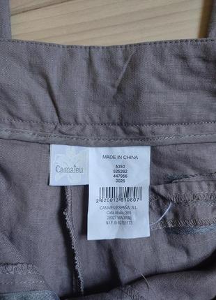 Льняные штаны из льна от camaieu испания ☘️ наш 48-50рр есть нюанс5 фото