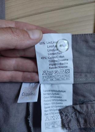 Лляні брюки із льону від camaieu іспанія ☘️ наш 48-50рр є нюанс6 фото