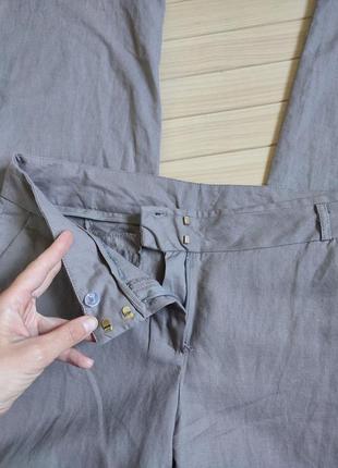 Лляні брюки із льону від camaieu іспанія ☘️ наш 48-50рр є нюанс4 фото