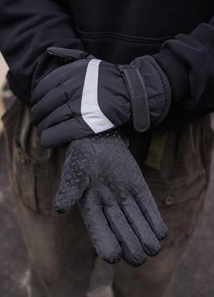 Пухові перчатки without storm reflective 6-1 black