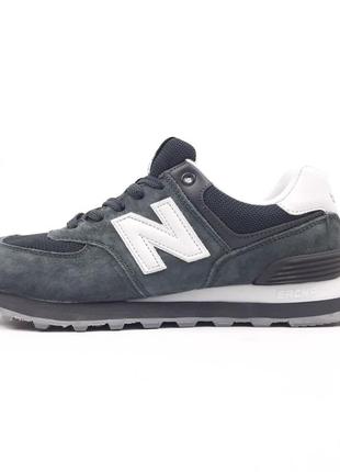 Женские замшевые кроссовки new balance 574 grey white консультатор 574