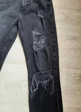 Чёрные джинсы primark с высокой посадкой4 фото