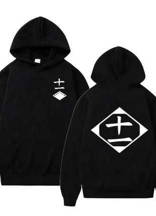 Худі  з аніме принтом bleach black s