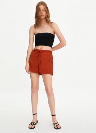 Шорти атлас карго теракота