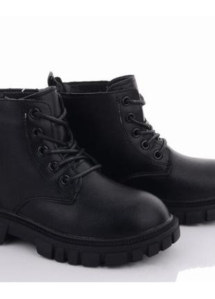 Демісезонні черевики для дівчаток violeta a215521/35 чорні 35 розмір