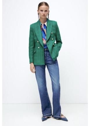 Zara текстурний, двобортний піджак