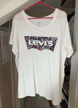 Белая футболка левайс levis оригинал3 фото