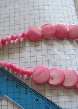 Бусы. ожерелье. натуральный перламутр.