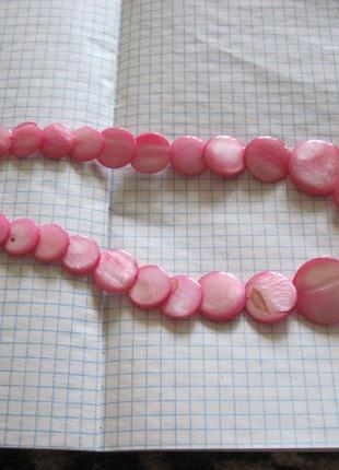 Бусы. ожерелье. натуральный перламутр.