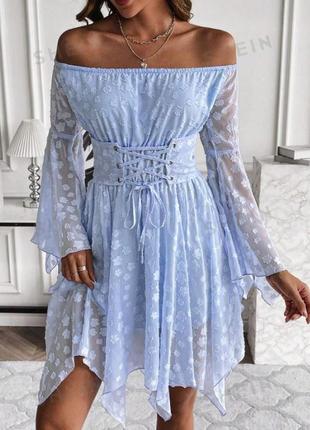 Сукня коктейльна асиметрична міні з довгими рукавами, 1500+ відгуків, єдиний екземпляр2 фото