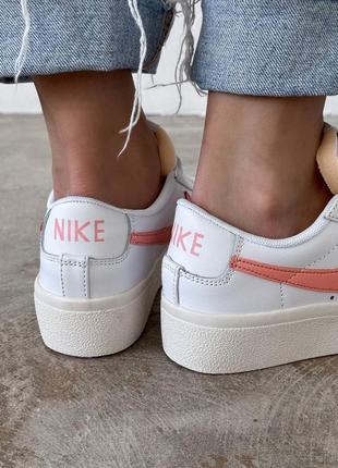 Уценка nuke blazer low platform white peach5 фото