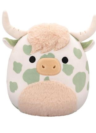 Мягкая игрушка squishmallows – коровка целестин (19 cm)
