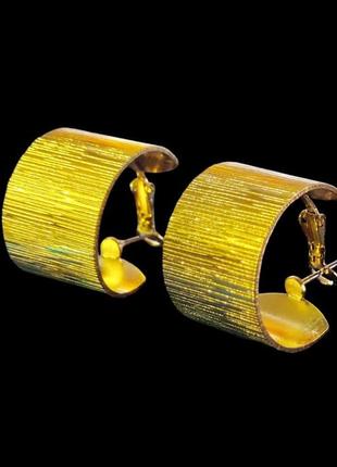 Сережки стильные женские бижутерия минимализм
