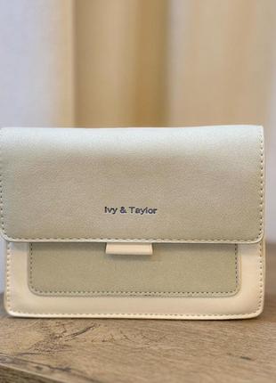 Жіноча сумка через плече ivy& taylor бежевий