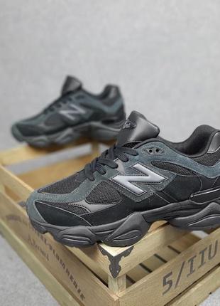 Женские замшевые кроссовки new balance 9060 black grey консультатор 90603 фото