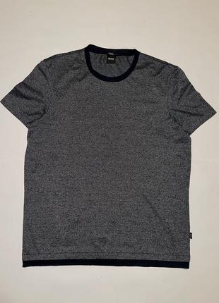 Футбол hugo boss 'tessler 111' slim fit mercerised t-shirt navy3 фото