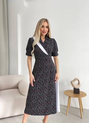 Сукня чорний та білий колір