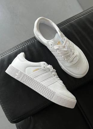 Adidas samba white уценка9 фото