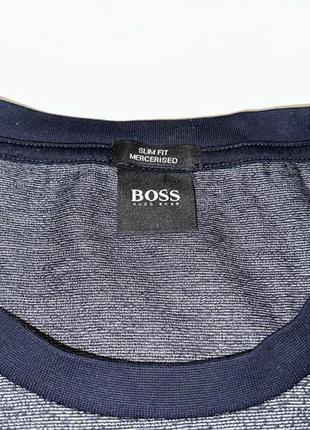 Футбол hugo boss 'tessler 111' slim fit mercerised t-shirt navy4 фото