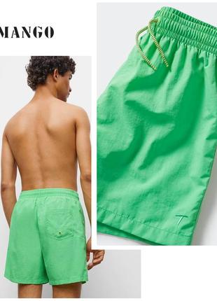 Пляжные шорты плавки mango для мальчика подростка 164