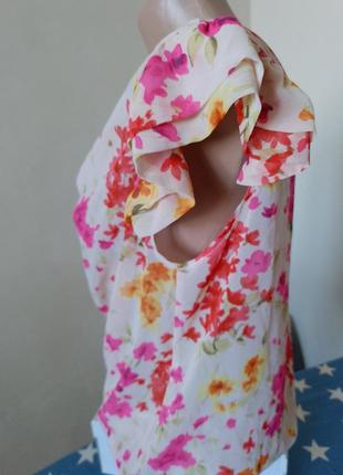 Блуза женская с цветочным принтом2 фото